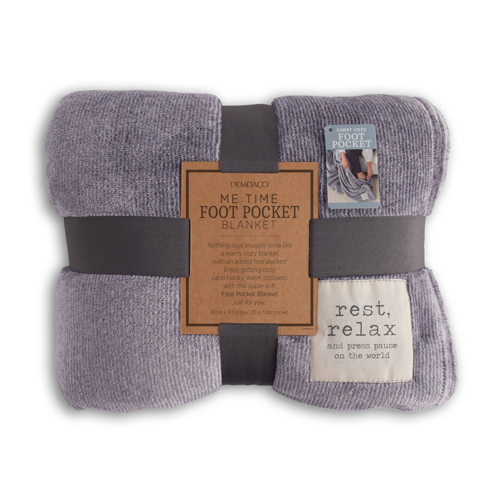 Me Time Foot Pocket Blanket - HER Home Design Boutique